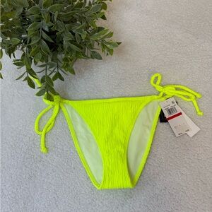 Salt + Cove ribbed neon yellow swim bikini bottoms